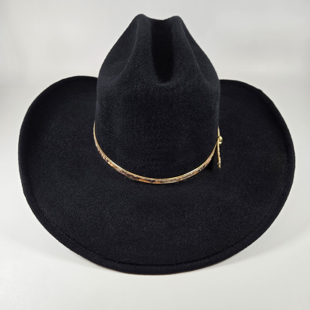 Vintage Pigalle XXXXXXX Sombrero Santo Nino Black Felt Western Hat Size‎ 7 1/4 - Picture 5 of 16